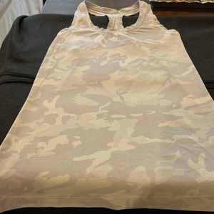 Lululemon Cami Cool Racerback Tank, size 6, grey camo Nulu